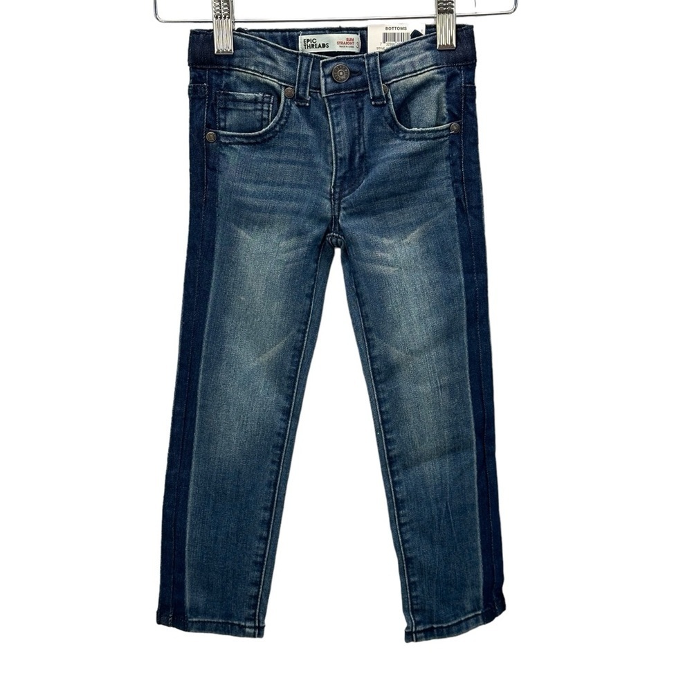 Epic Threads Little Boys Slim Straight Jeans - Blue
